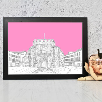 The Bargate Southampton Architectural Drawing Print, 7 of 10