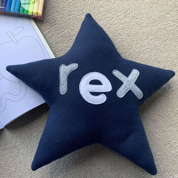 Personalised Star Nursery Cushion, 9 of 12