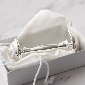 Engraved Silver Plated Rattle, 2 of 5