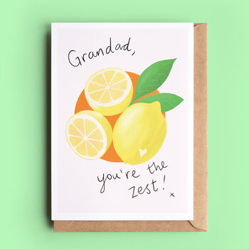 Lemon Pun Card For Dad, Daddy Or Grandad, 2 of 4