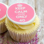 Keep Calm Birthday Cupcake Decorations, thumbnail 1 of 2