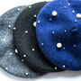 Pearl Embellished Wool Beret, thumbnail 8 of 12