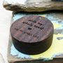 Personalised Walnut Carved Ring Box, thumbnail 4 of 5