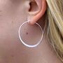 Sterling Silver Or 18ct Gold Plated Hoop Earrings, thumbnail 2 of 6