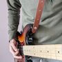 Handmade Personalised Leather Guitar Strap, thumbnail 4 of 11