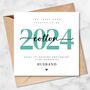 2nd Wedding Anniversary Card, Cotton, 2024, Him, Her, thumbnail 1 of 2