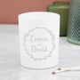 Personalised Couples Wreath Candle Holder, thumbnail 2 of 9