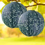 Two Paisley Teal Garden Solar Lanterns, thumbnail 2 of 7