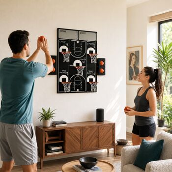 All Star Basketball Hoop Wall Mounted Game, 6 of 8