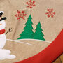 Sam The Snowman Fabric Christmas Tree Skirt, thumbnail 7 of 9