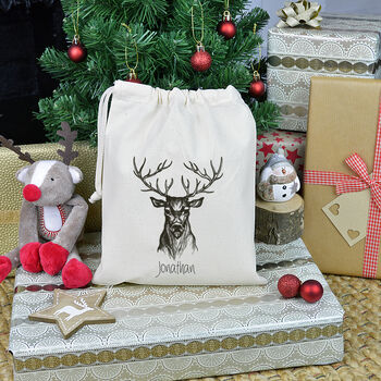 Personalised Stags Head Gift Bag, 2 of 2