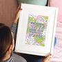 'You're The Best Thing' Typography Illustration Print, thumbnail 1 of 3
