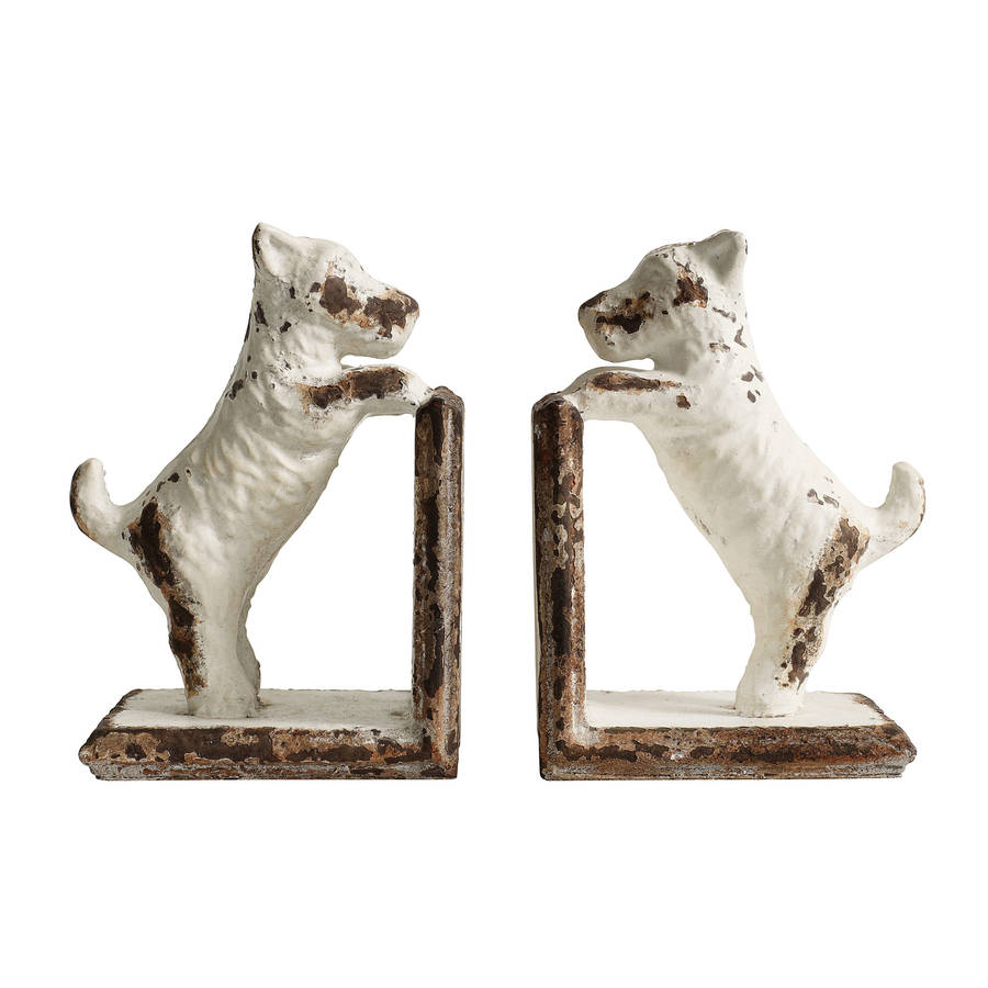 Pair Of Dogs Bookends By Out There Interiors