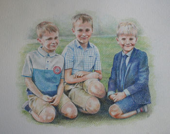 Custom Family Child Portrait Drawing Or Gift Voucher, 11 of 12