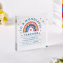 Wonderful Teacher Gift Acrylic Plaque Keepsake, thumbnail 3 of 5