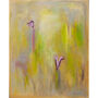 Azalea, Abstract Floral Painting Canvas Print, thumbnail 2 of 2