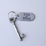 11th Steel Anniversary Gift Personalised Custom 'Dog Tag' Keyring, thumbnail 8 of 11