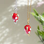 Glass Strawberry Necklace, thumbnail 3 of 7