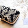 Amana Black Velvet Embroidered Clutch, thumbnail 2 of 4