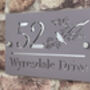 Personalised Bird In Tree Design House Acrylic Number Sign, thumbnail 1 of 5