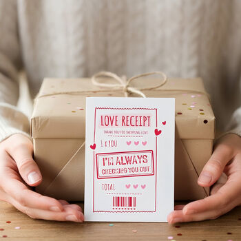 Funny 'Checking you Out' Valentine's Card, 6 of 7