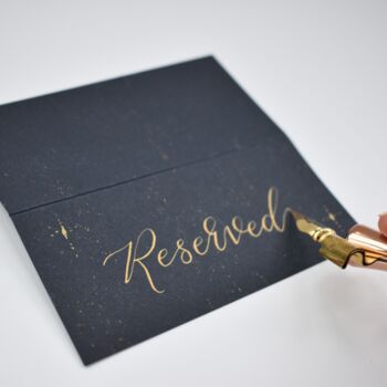 Celestial Wedding Reserved Seat Card Signs X 10, 2 of 6