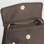 Wolf And Moon Embroidered Charcoal Satin Tote, thumbnail 6 of 8