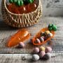 Easter Bunny Plastic Carrot Treat Box Personalised, thumbnail 4 of 5