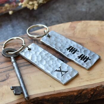 Aluminium 10th Anniversary Keyring, 2 of 9