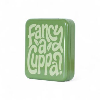 Tea Bag Travel Tin Pocket Tea Lover Gift Storage Box, 9 of 12