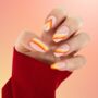Reusable Aperol Spritz False Nails Beauty Gift, thumbnail 1 of 3