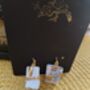 Fine China Kintsugi Earrings, thumbnail 2 of 2