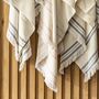 Lipsi Striped Peshtemal Towel Pebble Grey, thumbnail 6 of 12