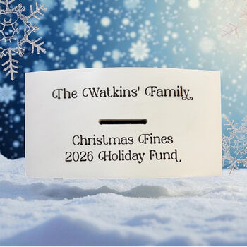 Personalised Christmas Fines Box For Family Or Work, 7 of 10