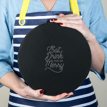 'Eat, Drink And Be Merry' Wooden Chopping Board, 2 of 4