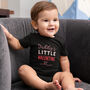 Organic Cotton Daddy's Little Valentine Baby Grow, thumbnail 3 of 6