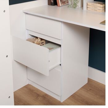 Harper High Sleeper Bed With Desk, Wardrobe And Storage, 6 of 10