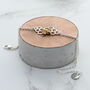 Gold Plated Sterling Silver Bee And Honeycomb Bracelet, thumbnail 1 of 2