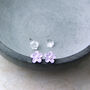 Forget Me Not Stud Earrings, thumbnail 2 of 7