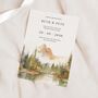 Autumn Forest And Mountain Wedding Invitations, thumbnail 1 of 4