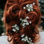 Hettie Gypsophila Wedding Hair Pins, thumbnail 2 of 6