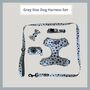 Grey Star Dog Harness Set, thumbnail 1 of 6