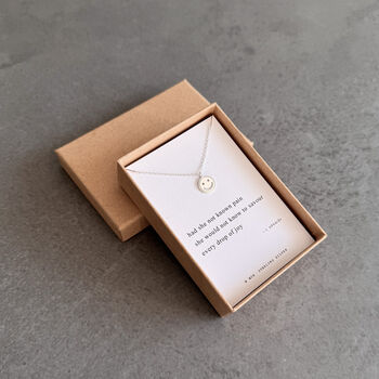 Joy Sterling Silver Smiley Necklace, 8 of 10