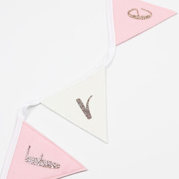 Personalised Rose Gold Bunting Gift Set, 5 of 9