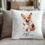 Personalised Corgi Hearts Cushion Cover Gift, thumbnail 1 of 2