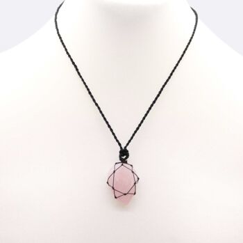 Healing Crystal Necklace Rose Quartz For Love, 3 of 8