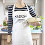 Personalised Mrs White Apron, thumbnail 2 of 2