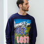 Get Lost Men's Slogan Sweatshirt, thumbnail 1 of 3