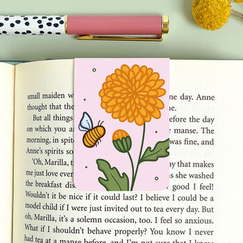 November Magnetic Birth Flower Bookmark Chrysanthemum, 2 of 7