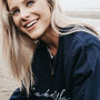 Navy Blue 'Make Waves' Embroidered Sweatshirt, thumbnail 2 of 6
